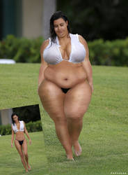 Kim Kardashian Weight Gain Morph