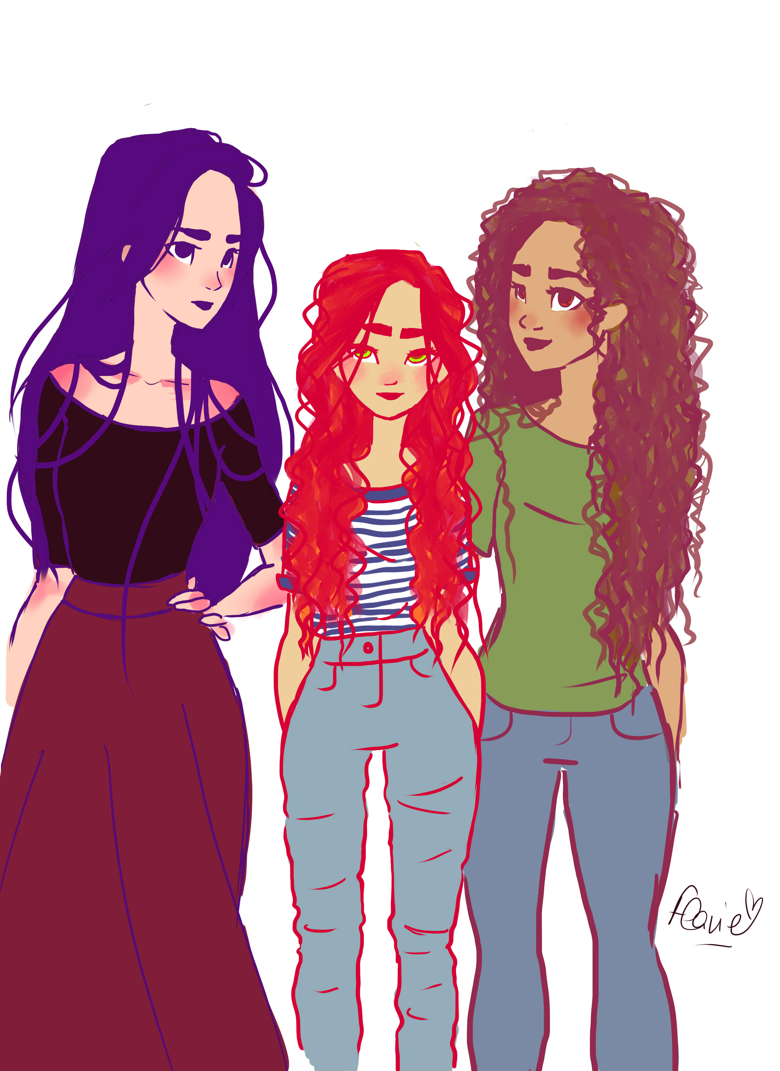 Isabelle,Clary and Maia