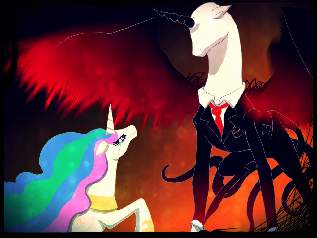 Mlp Slender All hail the Slender Mane by Die-Laughing on DeviantArt
