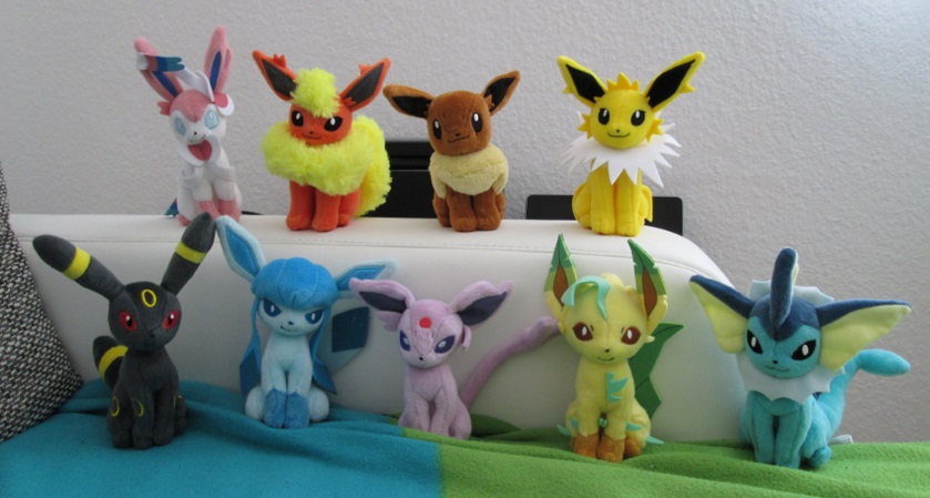 The Eeveelution in cuddling