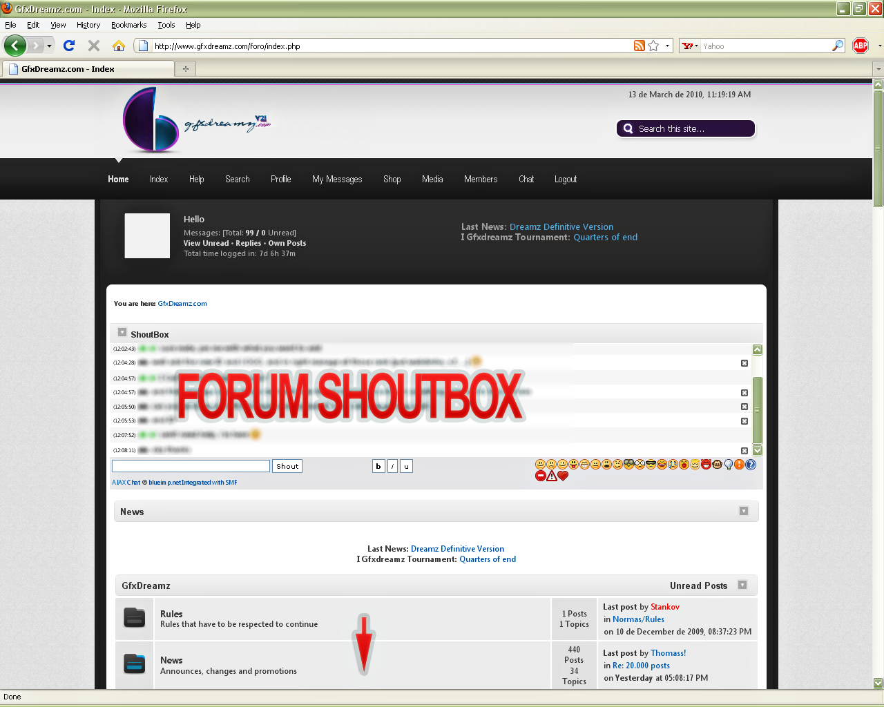 forum's page