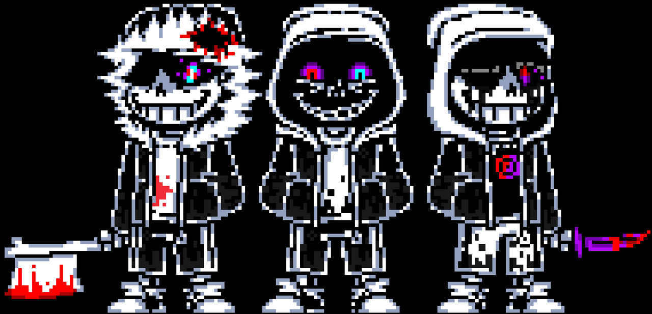 Murder Time Trio Phase 2 Sprites by CooperClimbArt on DeviantArt