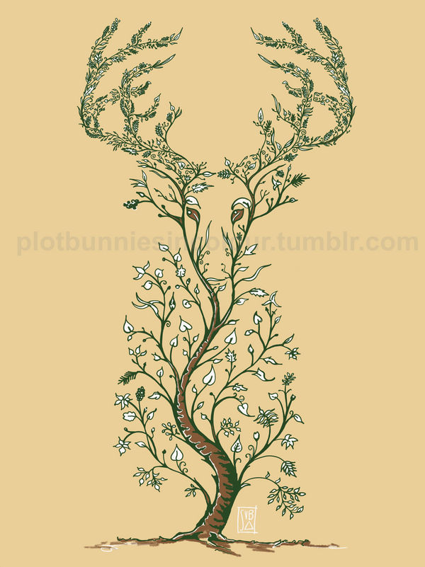 Tolkien Tree-Elk by plotbunniesincolour on DeviantArt