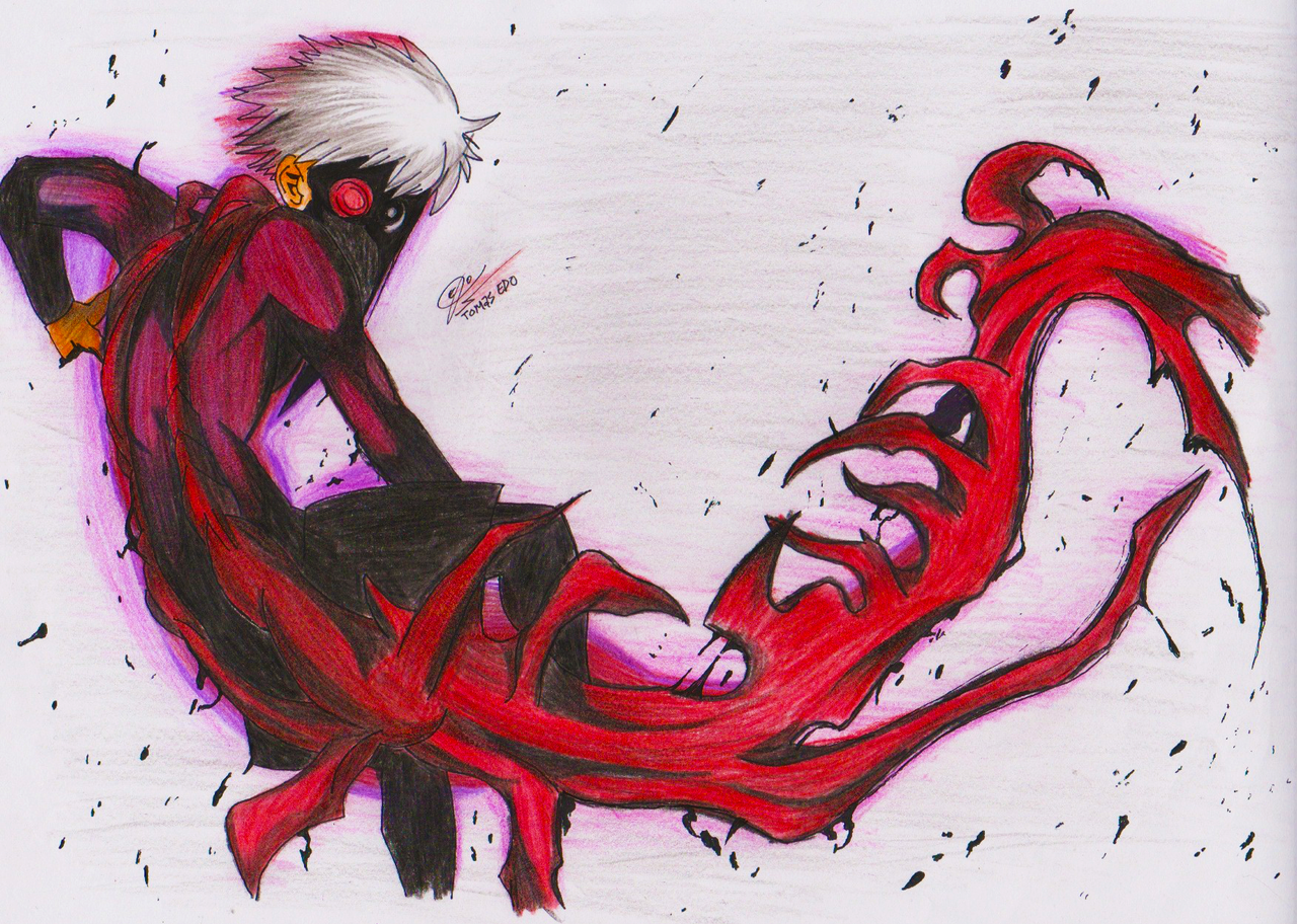 Kaneki Tokyo Ghoul Centipede Mode By Sakamoto26 On.