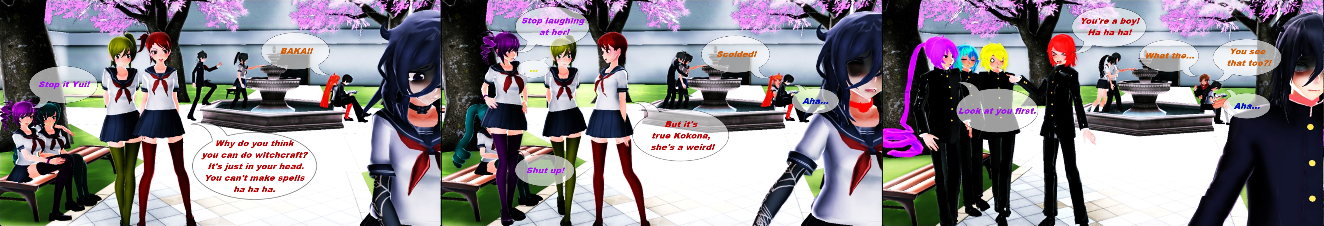 MMD-Yandere Simulator-In the background.