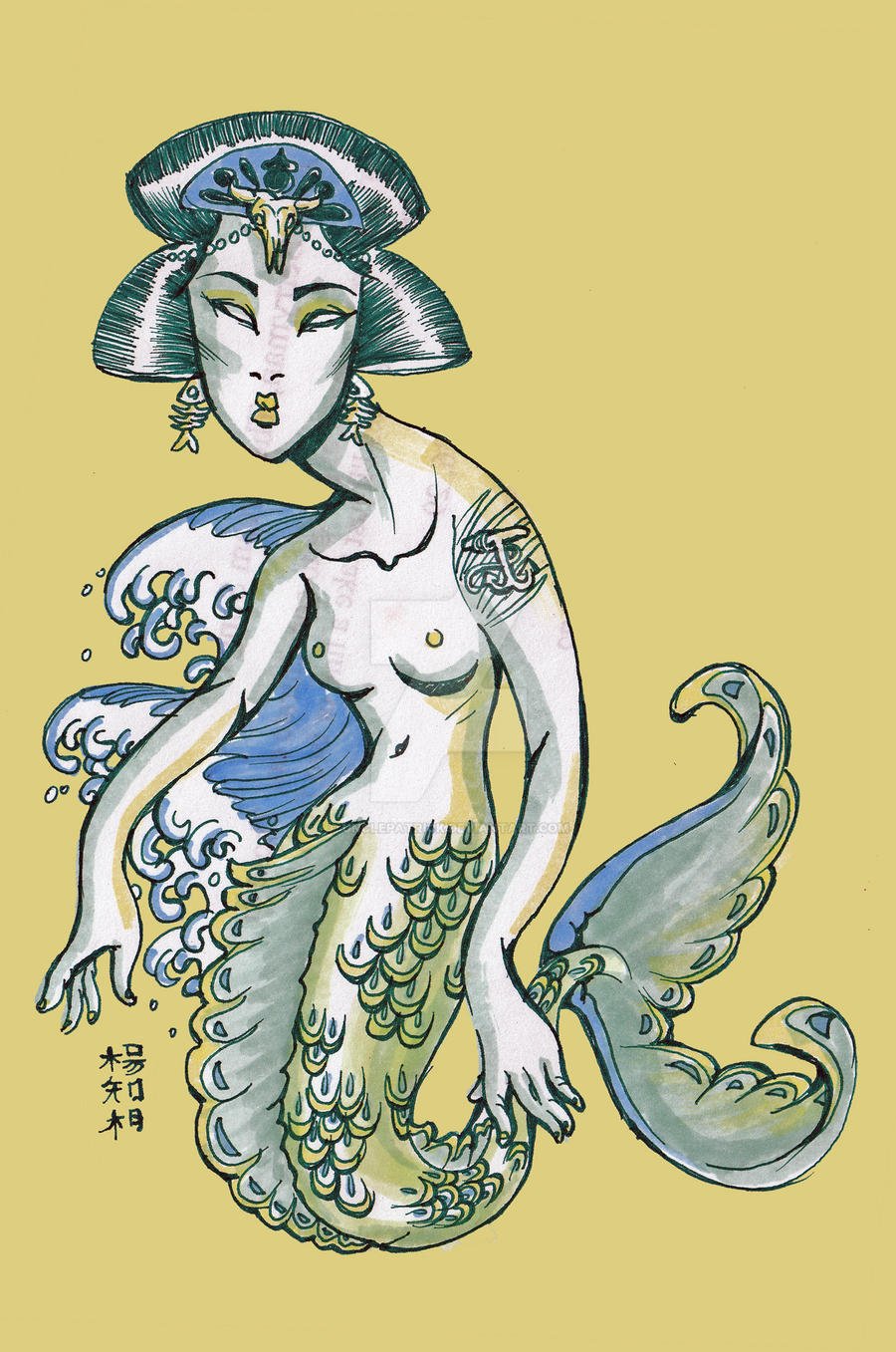 Geisha mermaid