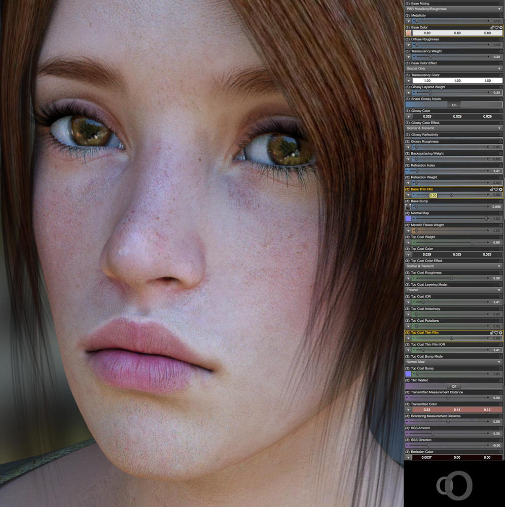 Daz3d/Iray Skin Shader Settings 2