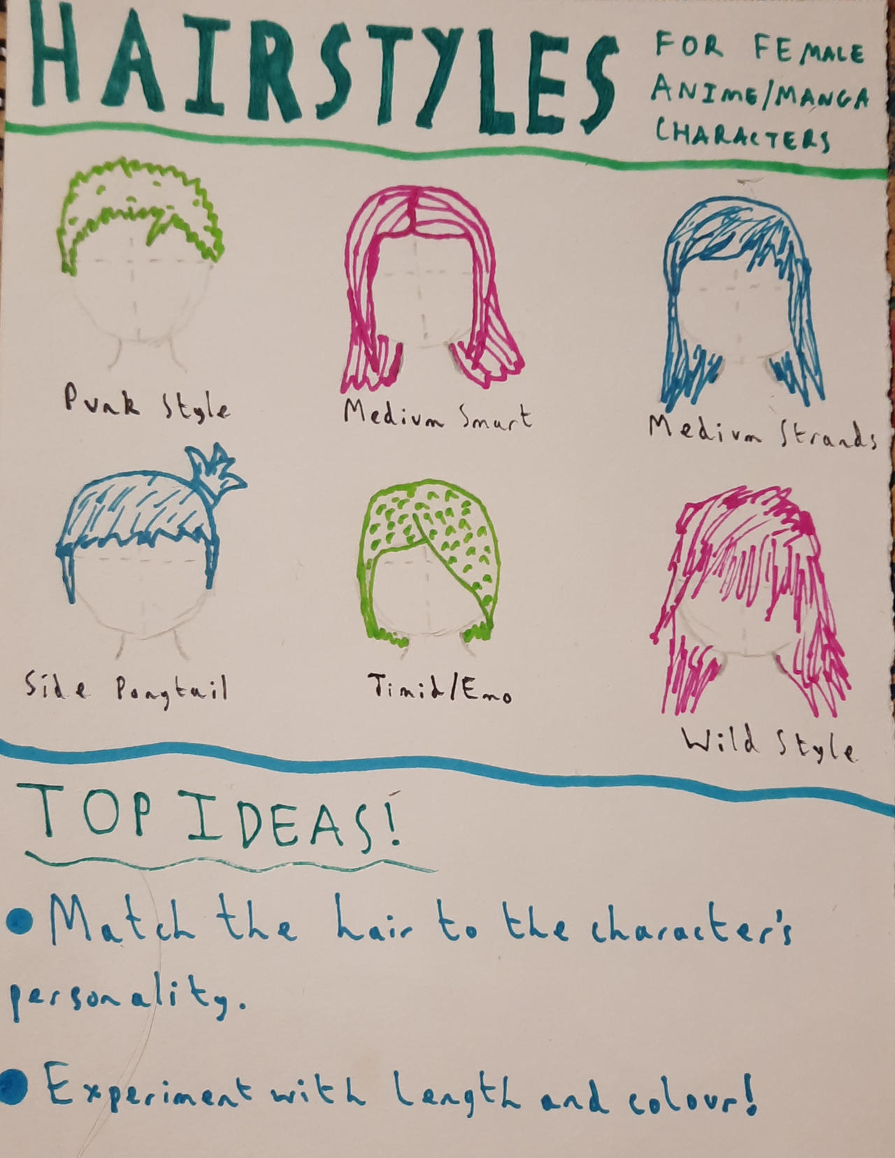 Drawing Tips- Anime Hairstyles (F) by DarkAuthorTeagan on DeviantArt Drawing Tips- Anime Hairstyles (F) by DarkAuthorTeagan on DeviantArt