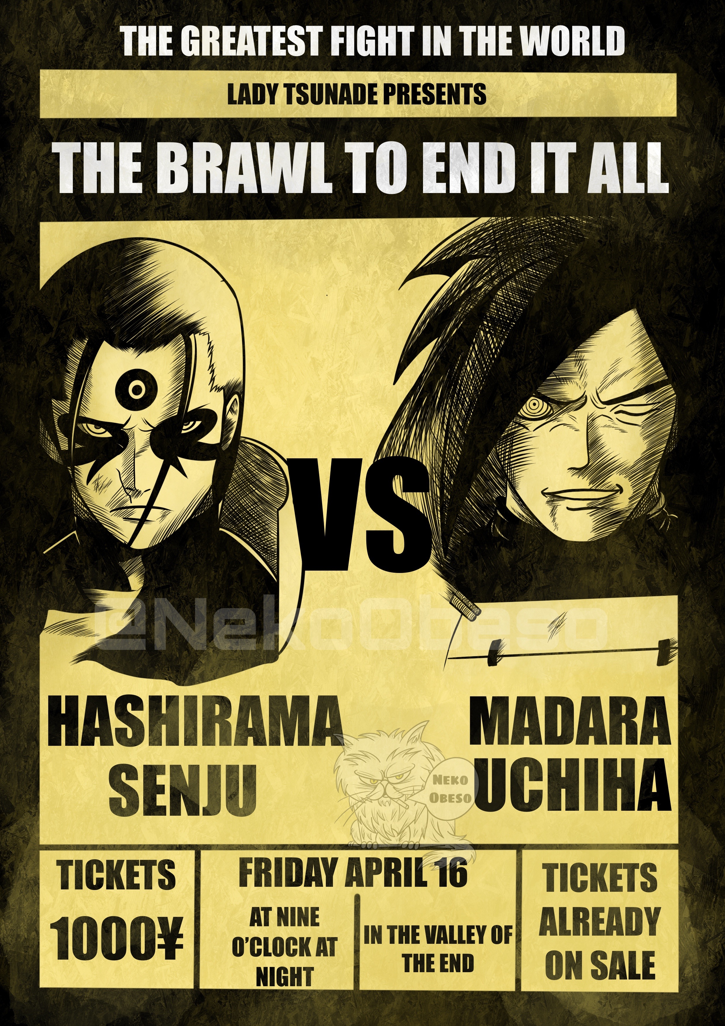 Madara Uchiha vs Hashirama Senju by XMADYRO on DeviantArt