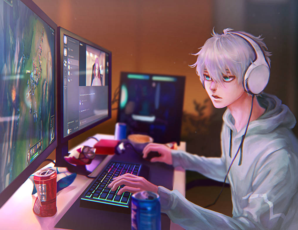 Gaming Deviantart Nagi gaming by oeliaart on DeviantArt