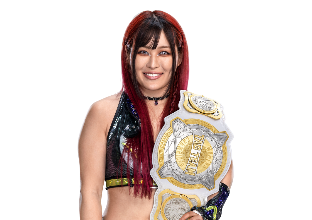 Iyo Sky OFFICIAL Tag Team Champion Render PNG by livvonce on DeviantArt