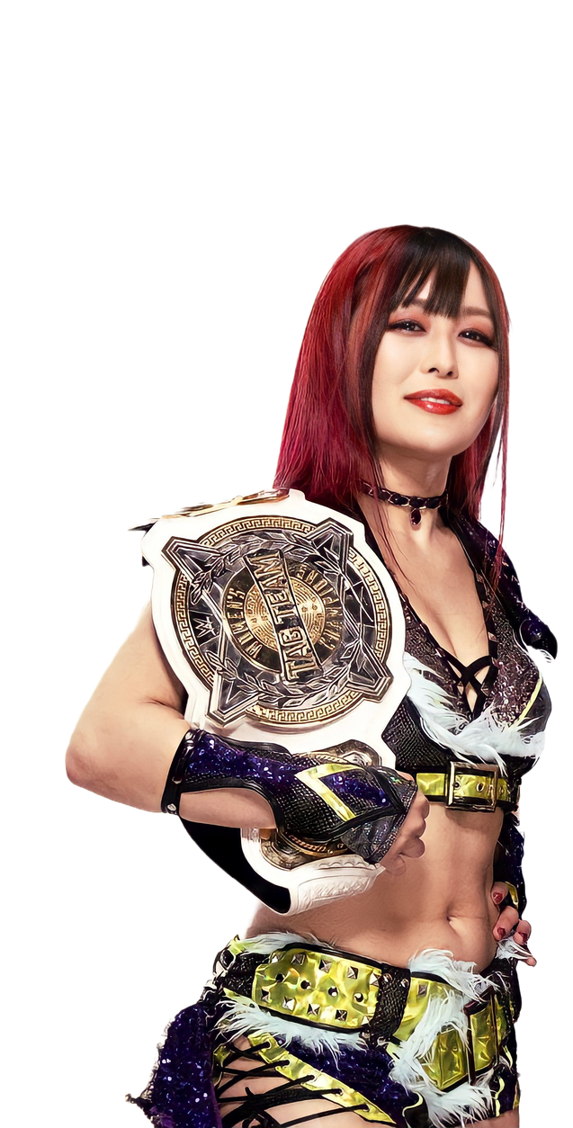 Iyo Sky Tag Team Championship Render PNG by livvonce on DeviantArt