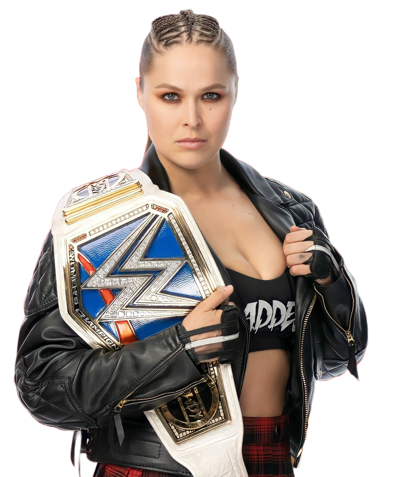 Ronda Rousey Championship Render PNG by livvonce on DeviantArt