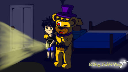 Golden Freddy and Nightmare Fredbear by tailsdollterror -- Fur