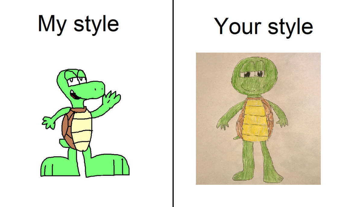 The Happy Tortoise in my style by DangerRangerMate on DeviantArt