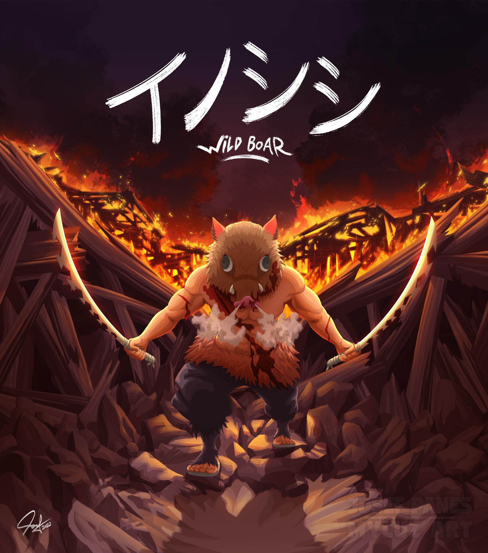 Inosuke Fan Art - Demon Slayer by Myluz on DeviantArt