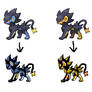 8 bit Luxray Sprite