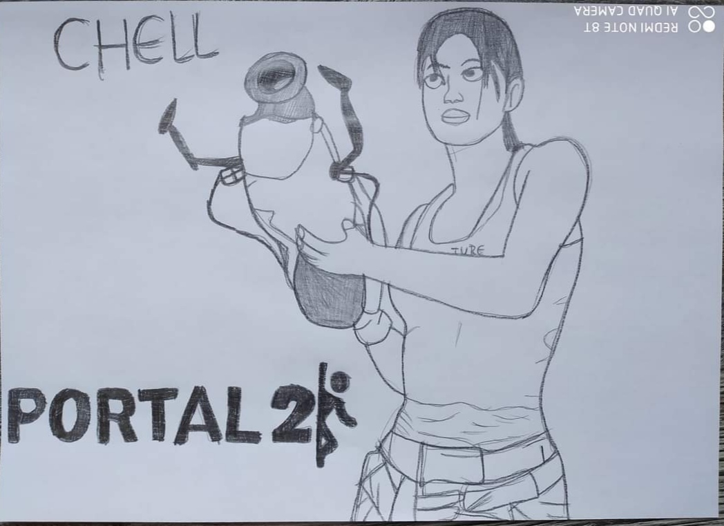 Portal 2 Chell With Portal Gun Fanart by DjMarrin02 on DeviantArt