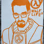 Half-Life 2 Gordon Freeman (Fanart Sketch) #2 