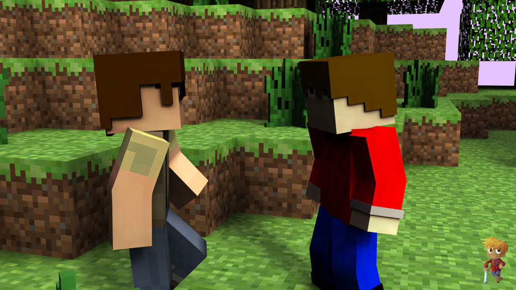 Old fight scene Minecraft render (OLD) by Bikerider12 on DeviantArt