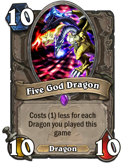 Five God Dragon card by userup on DeviantArt