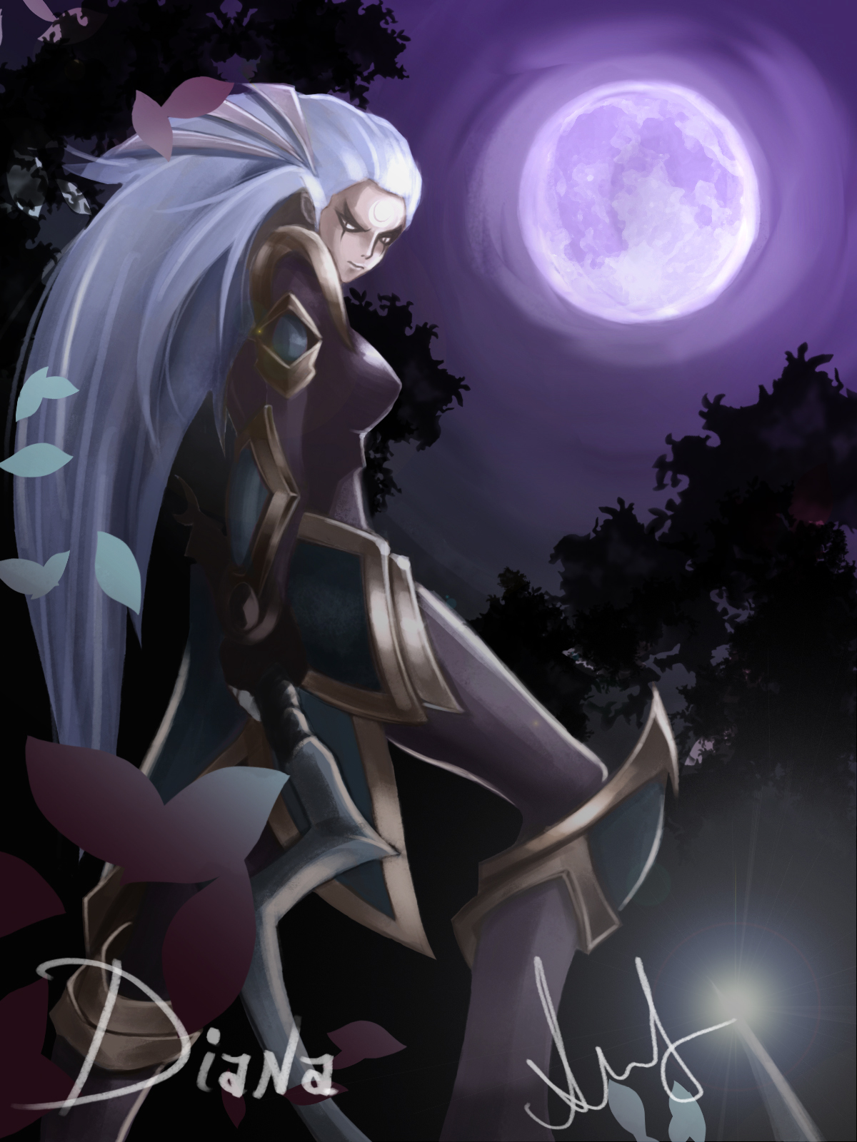 LoL Diana Fan Art