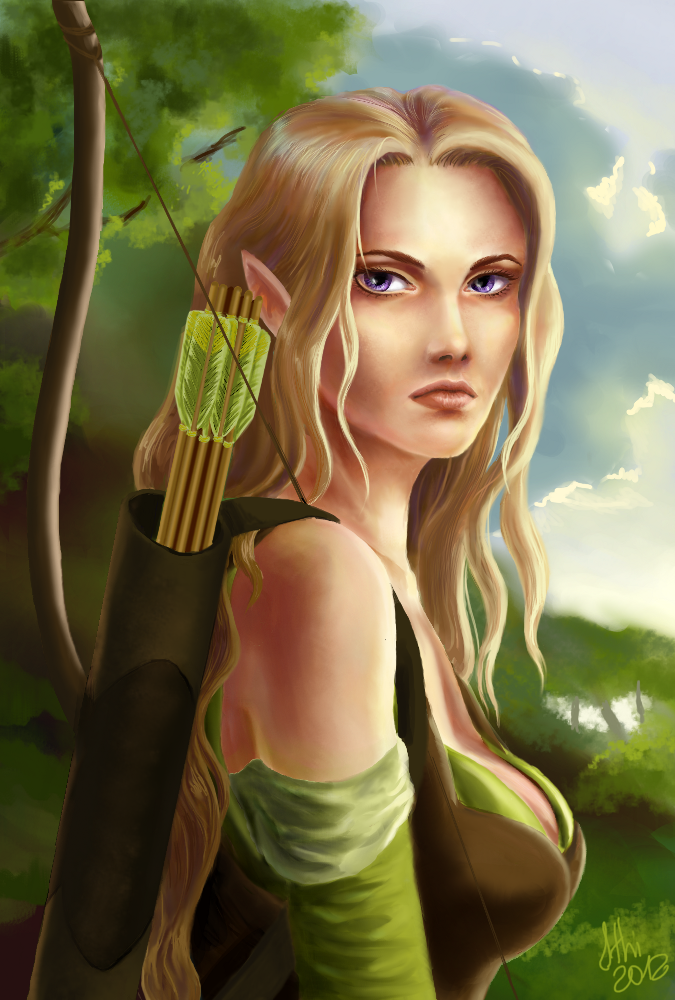 the elven ranger -updated- by SpaceCastaway on DeviantArt