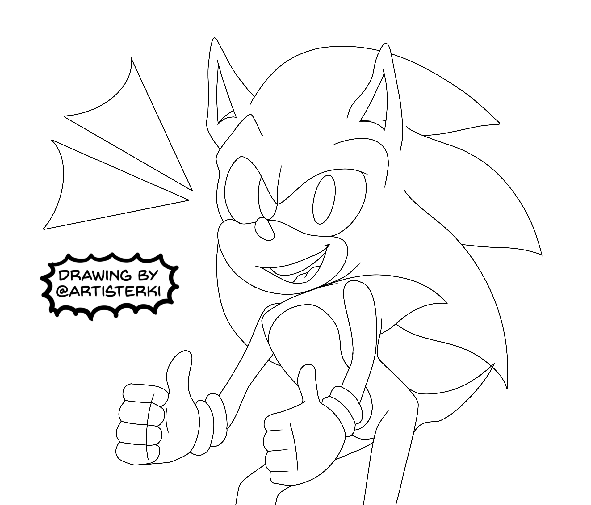 Coloring sheet Sonic 1 by Artisterki on DeviantArt