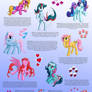 G1 Ponies Character Sheet, Page One
