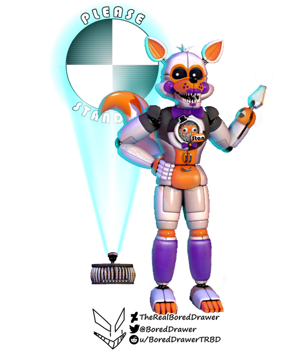 Funtime Foxy and Lolbit Remake by Bantranic