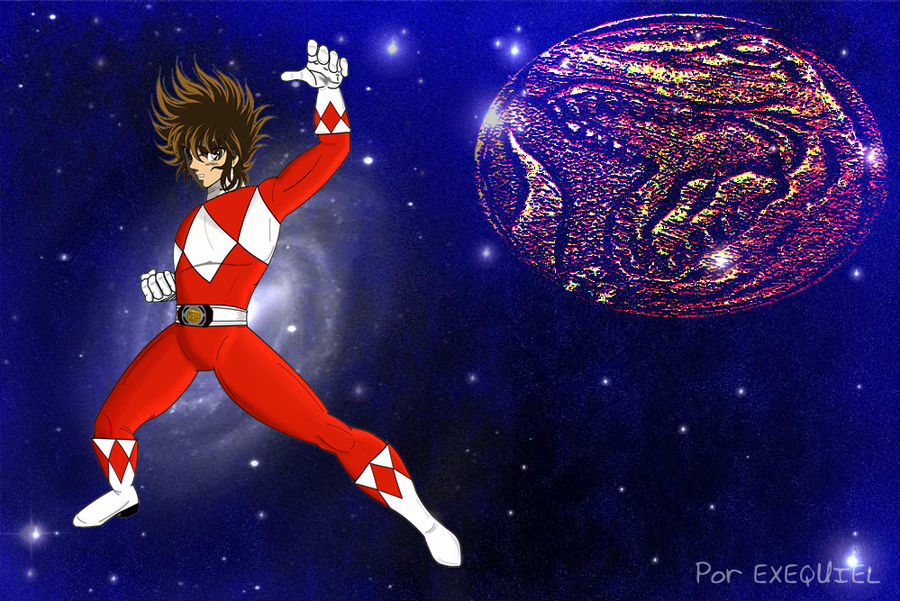 Power Ranger Red - Saint Seiya / Zyuranger by zekiseiya on DeviantArt