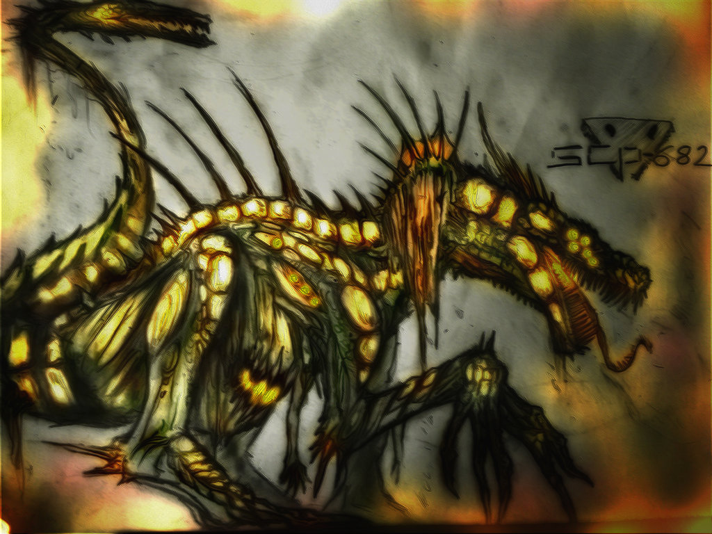 SCP-682 by ValeoCrow on DeviantArt