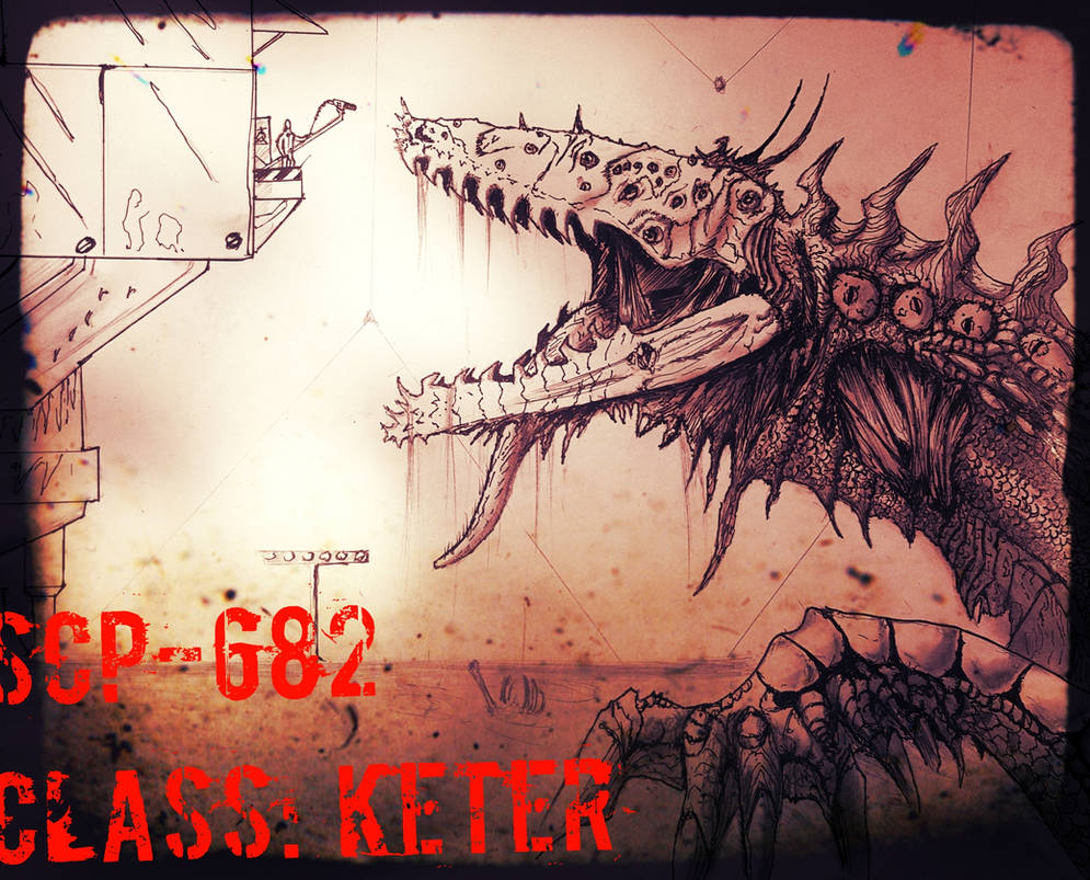 SCP-682 (HARD-TO-DESTROY-REPTILE) by HollowX4000 on DeviantArt