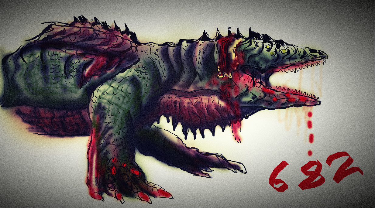 SCP 682 scary version by Revintar on DeviantArt