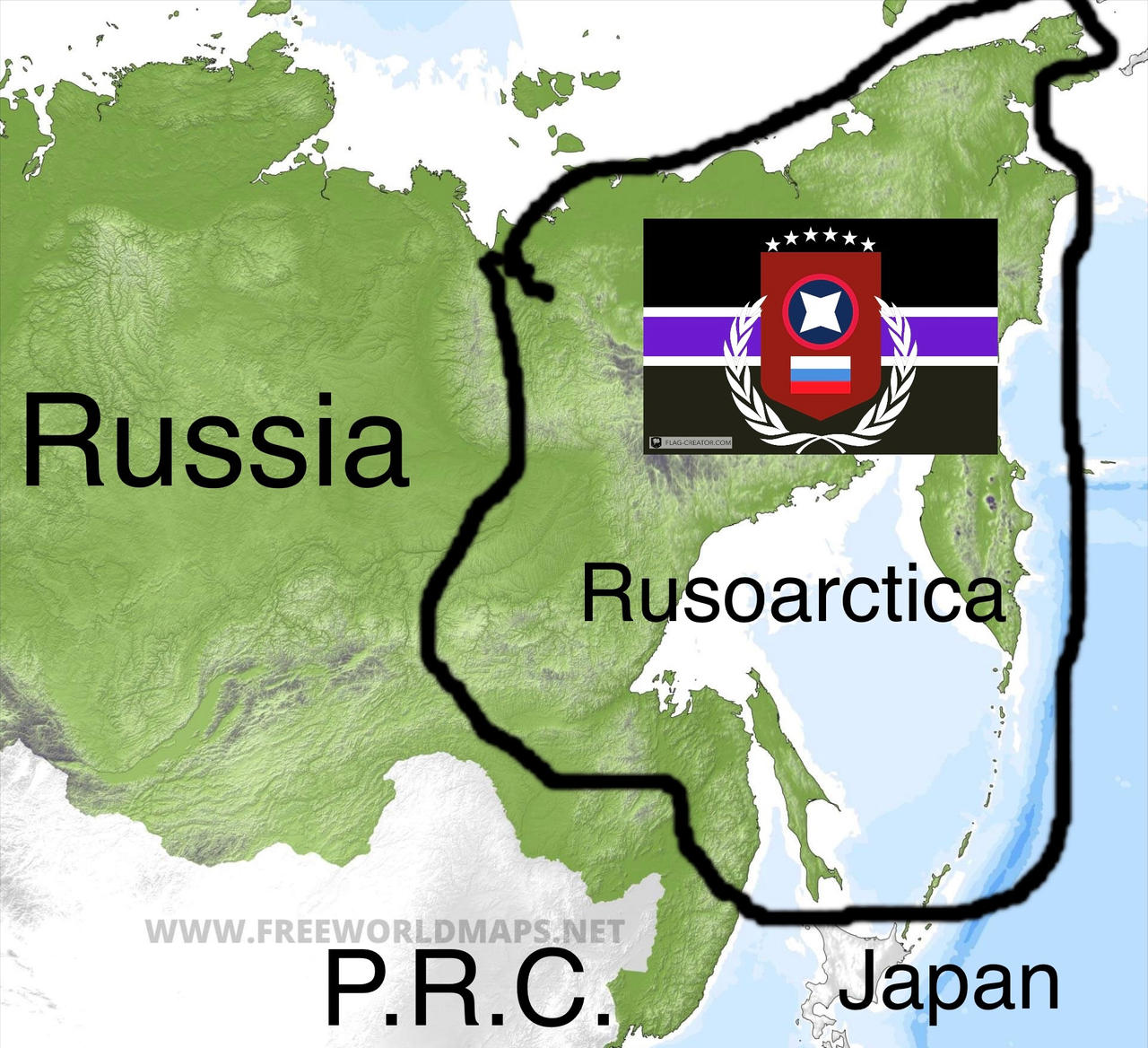 Map of Rusoarctica by Oibuddy on DeviantArt
