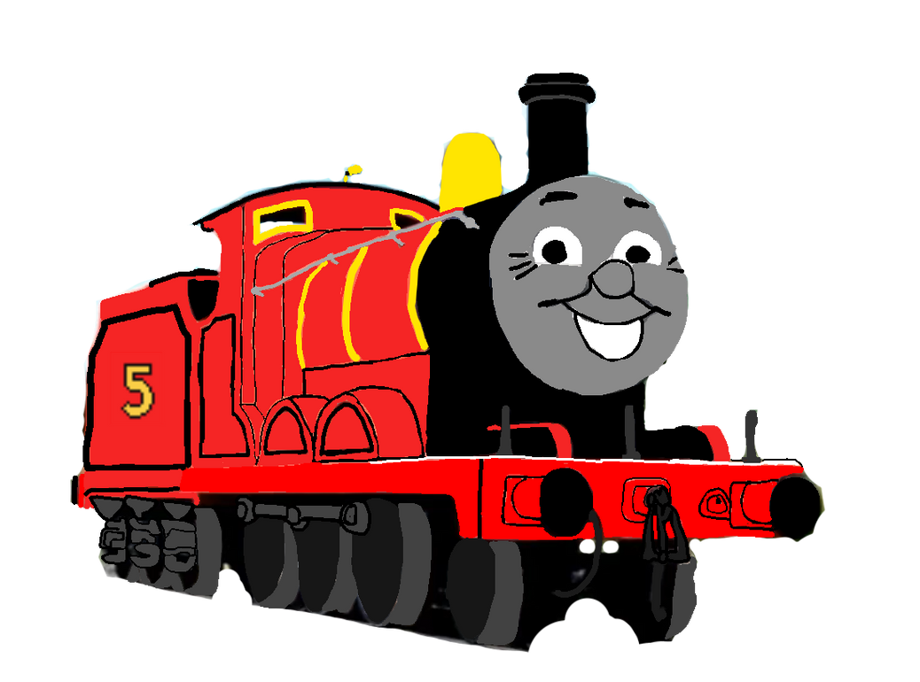 James The Red Engine Cartoon Style by GWR15 on DeviantArt
