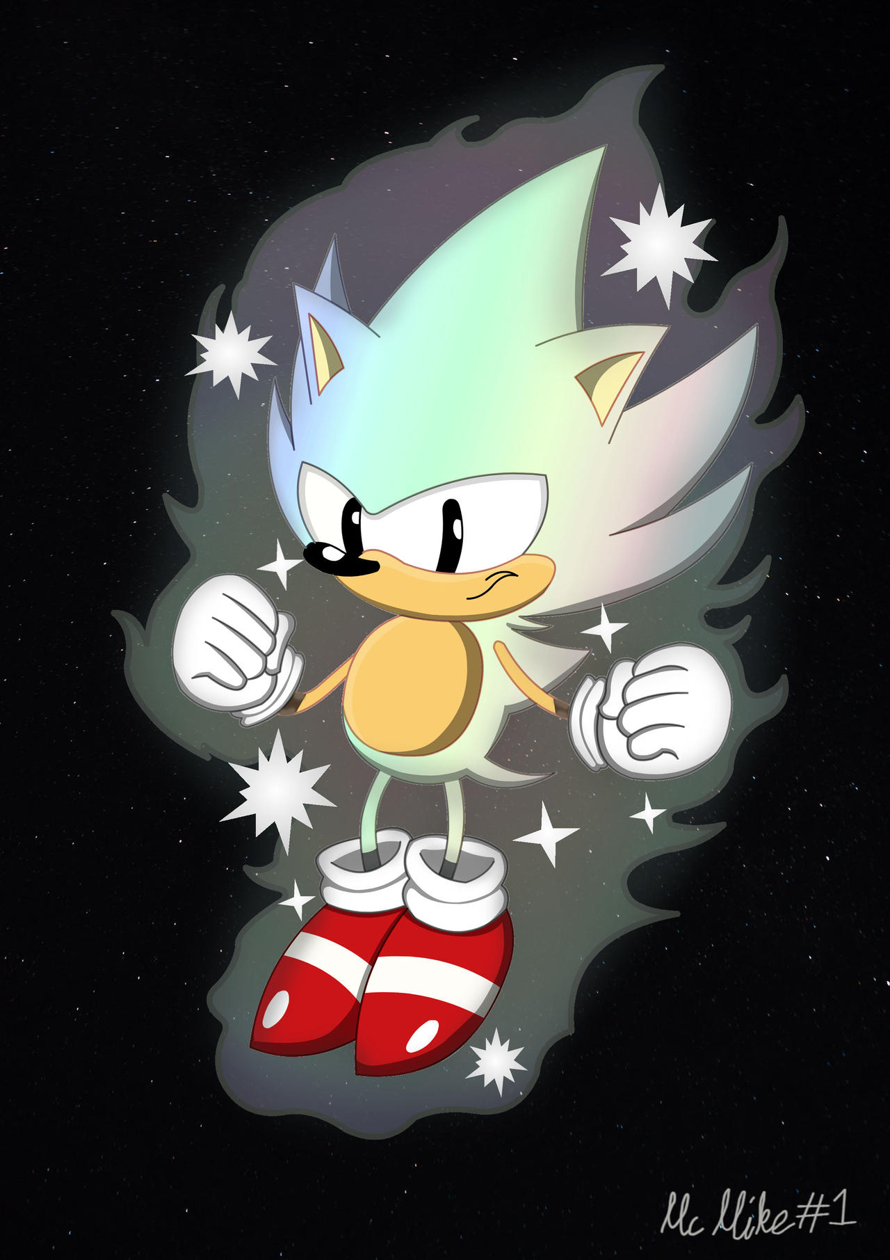 Hyper Sonic  Sonic art, Sonic fan art, Sonic fan characters