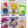 Six Fanarts of Sonic by McMike1