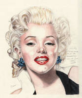 Marilyn Monroe Coloured Pencil Portrait