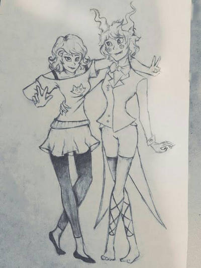 Roxy Lalonde and Calliope by 1010meha on DeviantArt