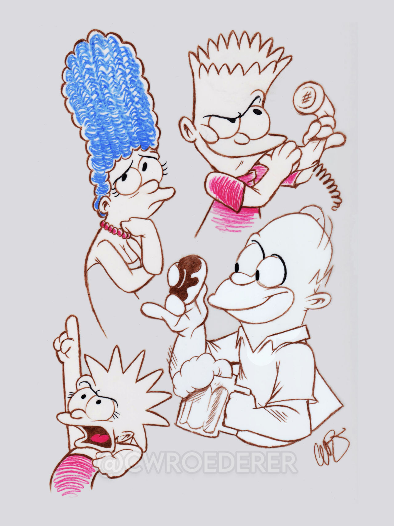 The Simpsons Vector Deviantart The Simpsons by cwroederer on DeviantArt