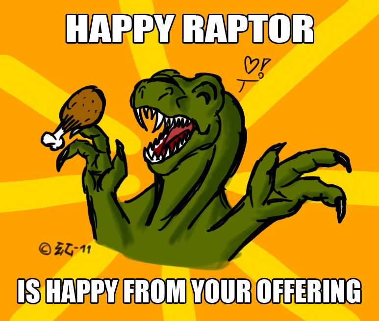 Happy Raptor Cartoon Happy Raptor by EmotionCreator on DeviantArt