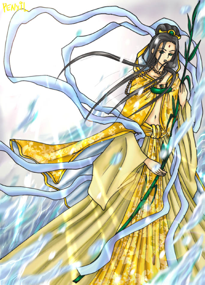 Kwan yin by SpiderLady-Hera