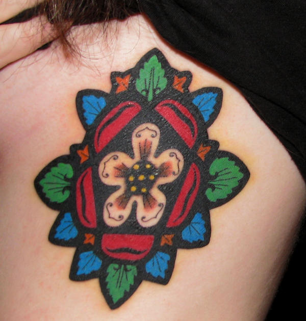 Close Up Tudor Rose Tattoo by tara3409 on DeviantArt