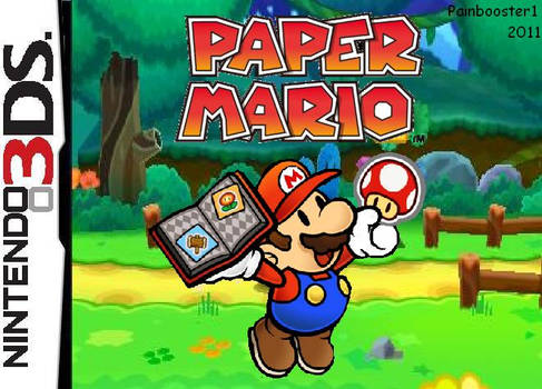 Paper Mario 3DS Box - Fake