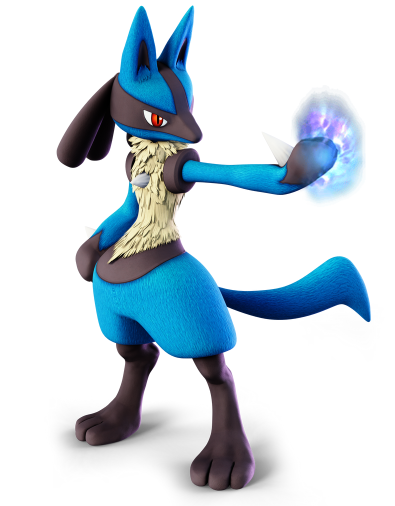 Lucario Rising Rivals 41: Lucario - Brawl Render Pose Recreation by VirtualBeef on DeviantArt