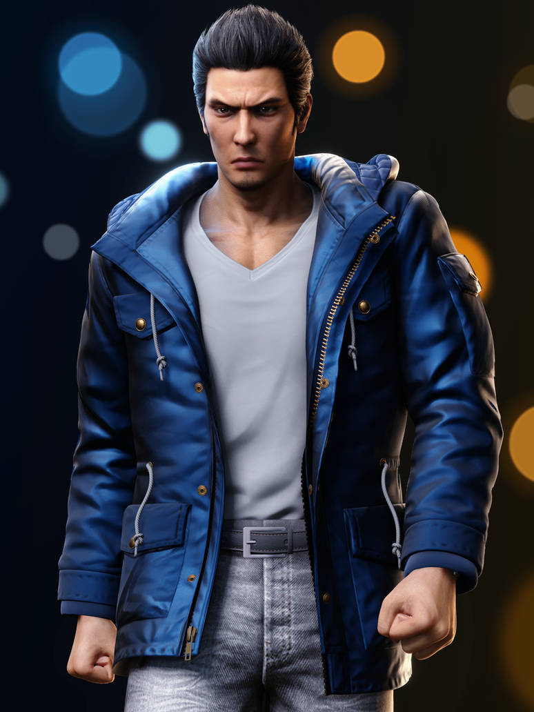 Kiryu Render 7 Yakuza 6 Demo Blue Jacket Kiryu By VirtualBeef On kiryu-render-7-yakuza-6-demo-blue-jacket-kiryu-by-virtualbeef-on