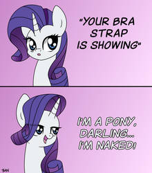 Rarity Bra Strap Meme