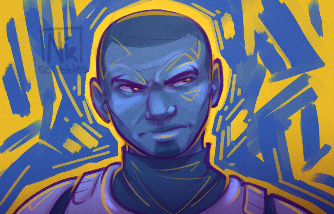 Gold and Blue Solus quick sketch by SWHyperlaneNomads on DeviantArt