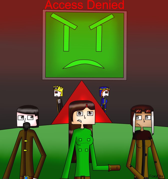 minecraft story mode: access denied by FoxyOla on DeviantArt